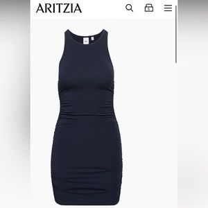 Aritzia TNA Malibu Dress - Outerspace Blue